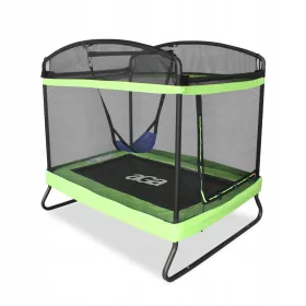    Trambulina de gradina pentru copii Aga cu plasa dreptunghiulara 122x183 cm