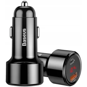    Încărcător auto Baseus PPS QC 4.0 45W 6A USB / USB-C Negru