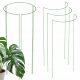 Suporturi metalice pentru flori si plante 3 buc 90 cm - Cleme de sustinere verzi