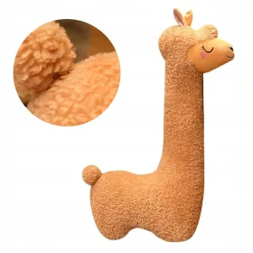    JUCĂRIE DE PLUȘ LAMA MASCOTA MOALE PUFOSĂ DE ALPACA MARE M 100cm