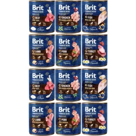  Brit Premium By Nature Amestec de alimente umede 12x 800g