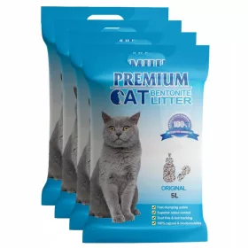    Litier de bentonită Premium pentru pisici - Natural pentru pisici 5L