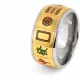  Caracter chinezesc Mahjong Rotating Ring Anxiety Fidget Rings