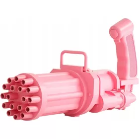    Mașină cu bule Gatling 18 găuri, adulți, copii, pistol cu bule