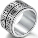 Anxiety Fidget Double Layer Spinner Dice Zeus Rings For Men Fidgeting