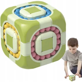    Puzzle Fidget Toys, Jucării rotative în formă de cub de mărgele magice