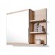  Dulap cu oglindă, dulap de baie, LED, Sonoma