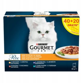 Purina GOURMET Sos fileuri Perle MIX cat 60 x 85g