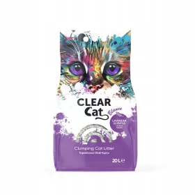  Așternut de bentonită Clear Cat Blanco Lavanda 20l