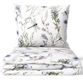   Set de Lenjerie de Pat 100% Bumbac, Dimensiuni 200x220 cm, Dublu Față, cu Diverse Modele