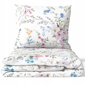   Set Lenjerie de Pat 160x200 cm din Bumbac 100% Gros, Dublu Față, Diverse Modele