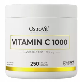   Supliment OstroVit Vitamina C 1000 mg – 250 Capsule pentru Imunitate