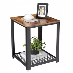  Masa patrata Songmics Vasagle 45 x 45 x 55cm neagra