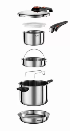 Oală sub presiune Tefal Ingenio Emotion P2580708 6 L cu set