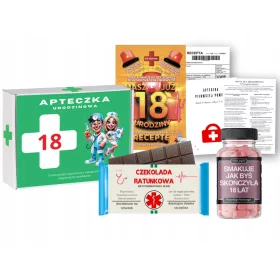    Cadou amuzant de 18 ani pentru o fată! PRIMUL KIT ȘI PASTILULE