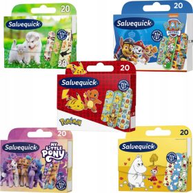   Set de Plasturi pentru Copii cu Personaje Din Desene Animate - Salvequick, 100 bucăți