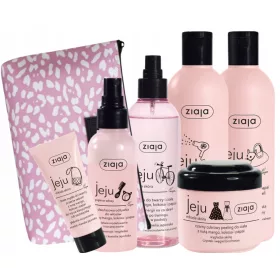    SET DE COSMETICE ROZ ZIAJA JEJU PENTRU ADOLESCENTI CU CADOU GEANT DE COSMETICE