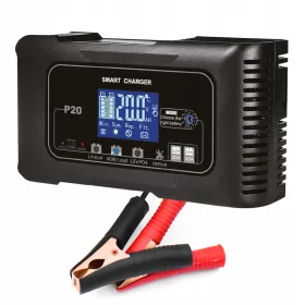    Incarcator cu microprocesor LCD Fumo 12V 24V 20A cu accesorii