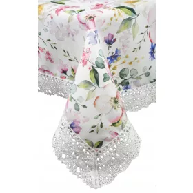   Obrus "Tajemniczy Ogród" – Eleganță și Durabilitate în Nuanțe de Liliac și Roz