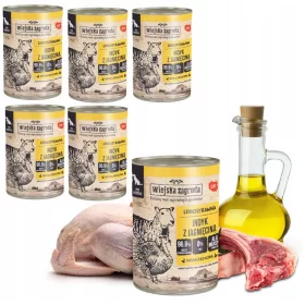  Mâncare umedă Wiejska Zagroda, amestec de arome, 0,4 kg