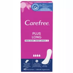  Carefree Plus Long Panty liners parfum proaspăt 40 buc