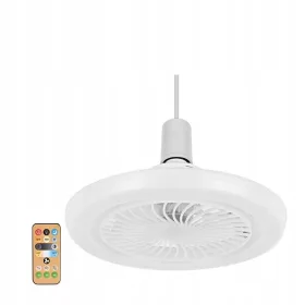  VENTILATOR DE TAVAN E27 Compact silențios cu telecomandă