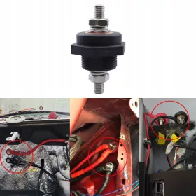    Conector de borna de trecere a bateriei de 3/8 inch Înlocuiți piesele negre