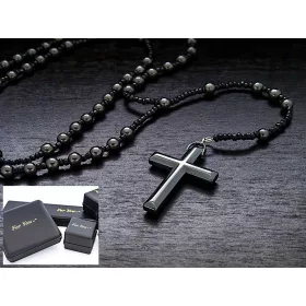  COLIER ROZAR DIN margele de hematit CALITATE 6mm
