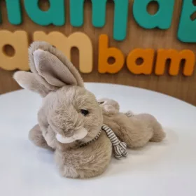    Buster iepuraș mic de pluș - maro, 15 cm (Design Bukowski)