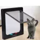  PISIC CÂINE UȘĂ clapă neagră 4 CĂI DE INTRARE CAT XL 24,5 x 5,5 x 27,8