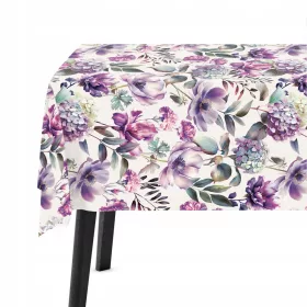   Față de Masă Decorativă Mată cu Flori Violet 140x220cm - Diverse Modele