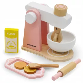  Mixer de aluat din lemn cu accesorii, pentru copii