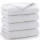 Set de 4 prosoape albe din bumbac Eurofirany 70 × 140 cm