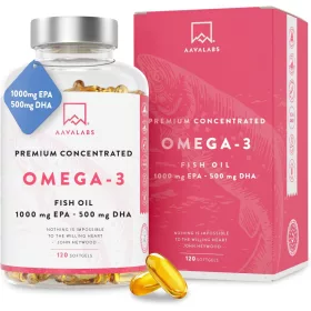   Supliment Omega 3 + Vitamina E pentru Sănătatea Inimii și Creierului - 120 Capsule