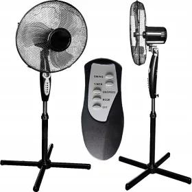    Ventilator mare de podea în picioare Prodigy.cat cu telecomandă, 40 cm, negru