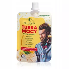    SUPERSONIC Kleks Crema de arahide ciocolata alba cu fructe tropicale 50g