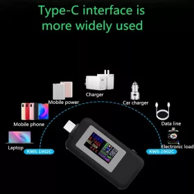    Detector de tester pentru curent de încărcare/vârstă USB Contor USB Detector ampermetru