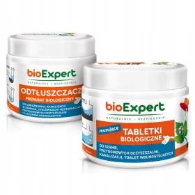    Tablete fosa septica 12 buc pe an + Degresant pentru tevi 250g set bioExpert
