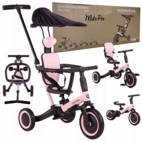    6 în 1 MOOVKEE MIKE PRO BICICLETĂ TRICILE DE ECHILIBRARE, baldachin, GHID, curele