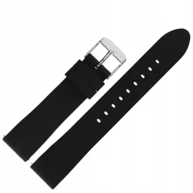    Introduceți curea de ceas din silicon 18 mm instalare rapidă - Negru