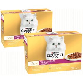    Mix de hrana pentru pisici Purina Gourmet Gold Duo Delice 12