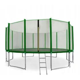    Trambulina de gradina pentru copii Mare cu plasa si scara SPORT PRO 518cm Aga
