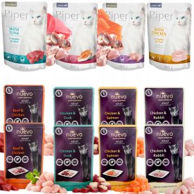    Pliculete hrana umeda pentru pisici 85 NUEVO + DOLINA NOTECI PIPER 100 MIX