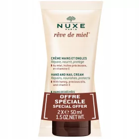   Crema de mâini și unghii NUXE Rêve de Miel® - 2x50ml, cu miere și vitamina E