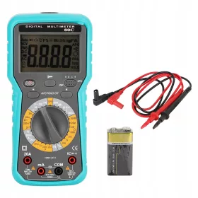    Instrument de inspecție auto Vehicul pentru multimetru digital de tensiune OBDEMOTO 80C