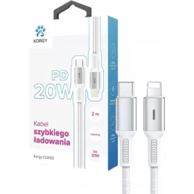  Cablu USB-C - Iluminare Korgy CLW20 20W 2m Alb