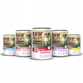    RAW PALEO PUPPY DOG 400g set de 5 arome de hrana pentru catei - 5x400g