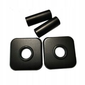    set de mascare negru mat pentru supape - rozete pătrate și mâneci