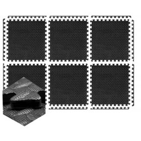    PUZZLE MATERIAL PENTRU ECHIPAMENTE DE SALĂ DE gimnastică, CAUCUC GRESO, 6 BUC.