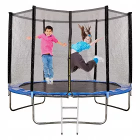    Trambulina de gradina 10ft 305cm scara de fitness plasa solida de siguranta